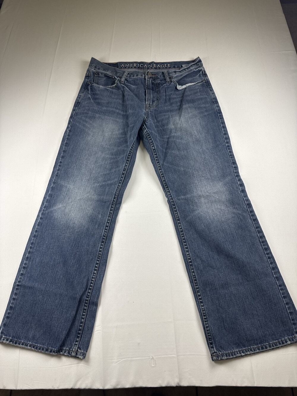 American Eagle Jeans Mens 33x30 Blue Denim Straight Fit Pants
